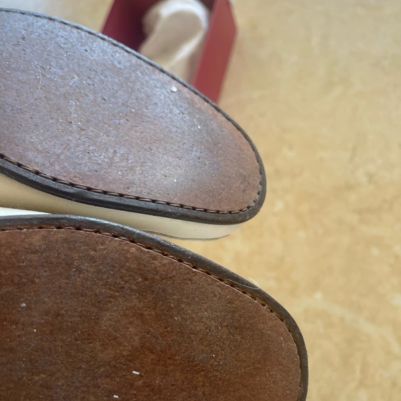 Vintage Salvatore Ferragamo white Leather Loafers - Picture 11 of 16